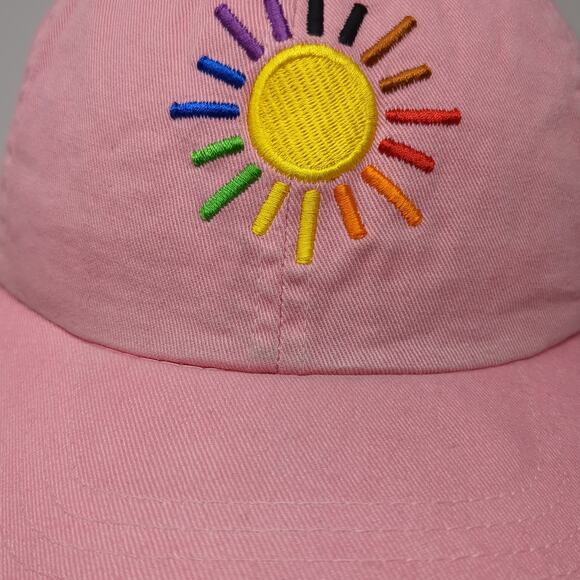 Born To Shine Strapback Baseball Cap Pink One Size Adjustable Embroidered Ha - Picture 5 of 10